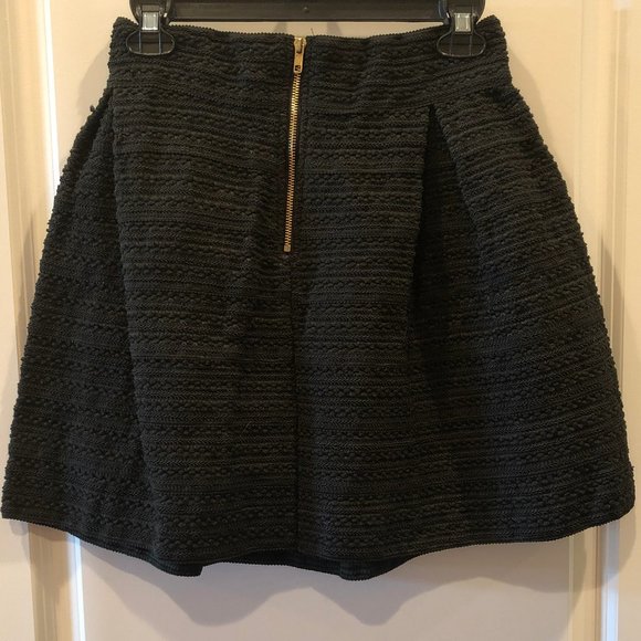 NWT! Francesca's High-Waisted Black A-Line Skirt - Picture 2 of 10